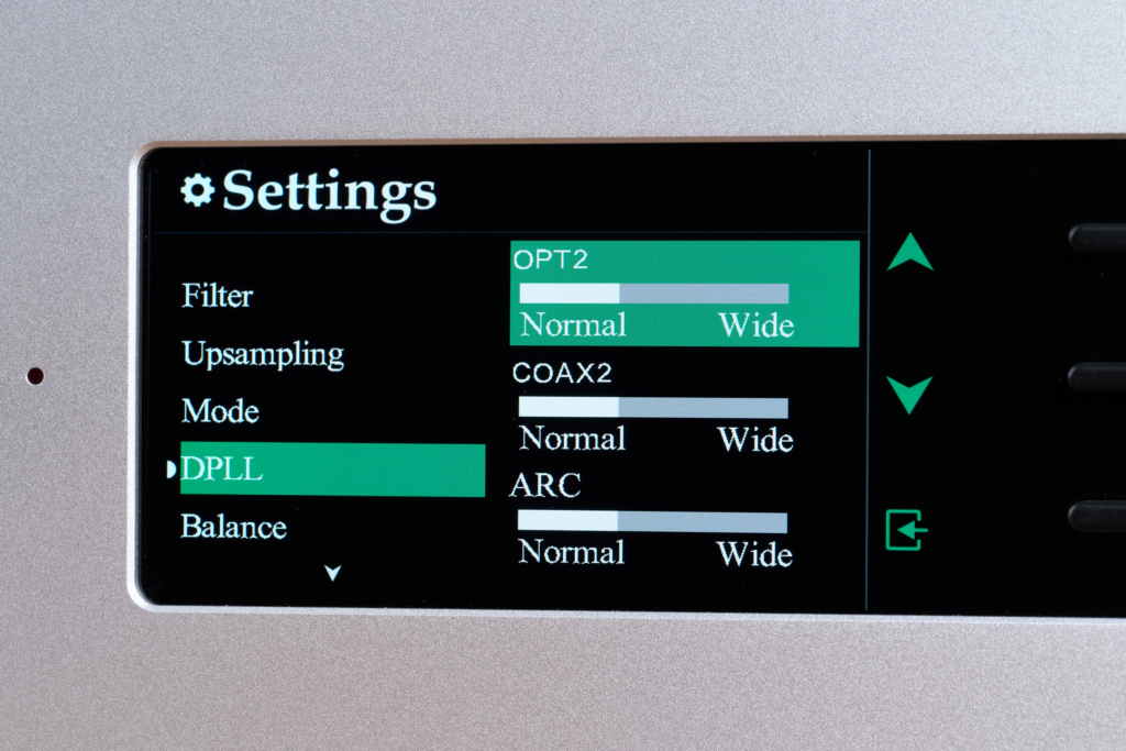 Quad Platina Integrated – Bildschirm im Detail