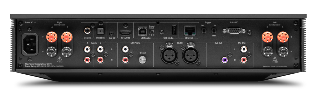 Cambridge Audio Evo 300 Rückseite mit Schnittstellen