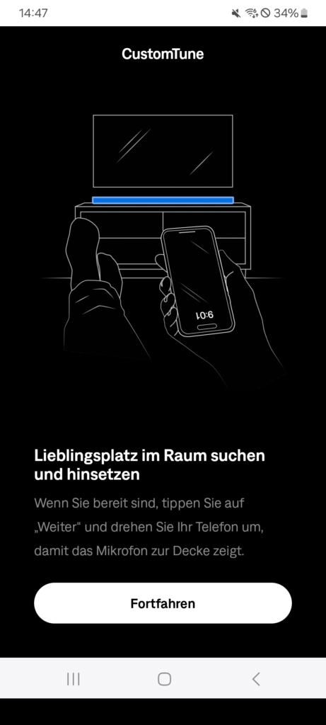 Bose App Einmessung Position
