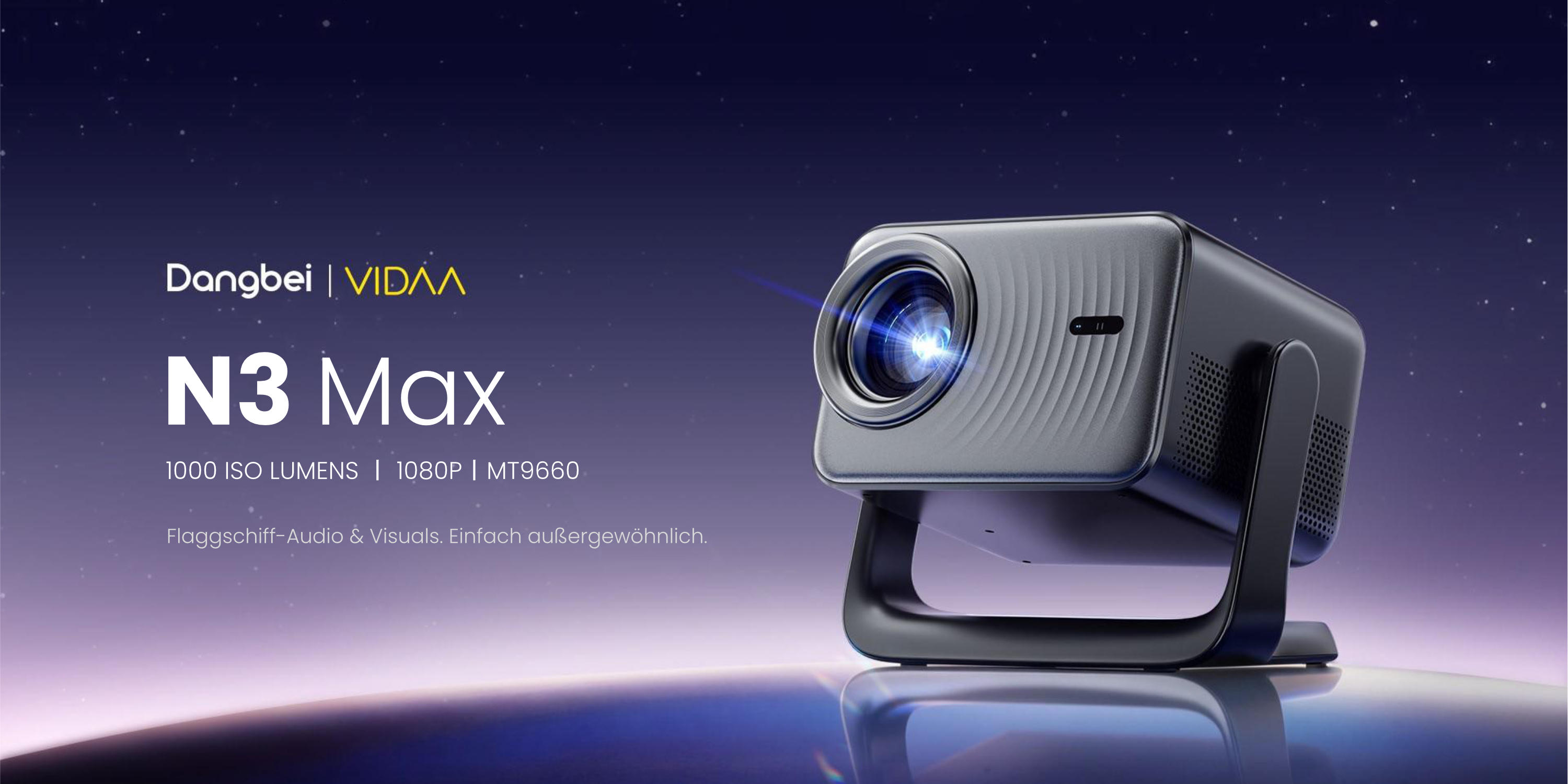 Dangbei N3 Max Full-HD-Beamer mit 180-Grad-Gimbal