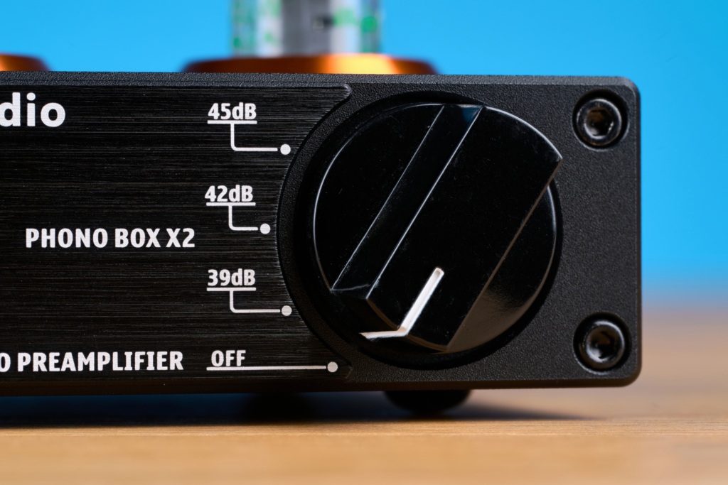 Fosi Audio Box X2 Gain-Schalter