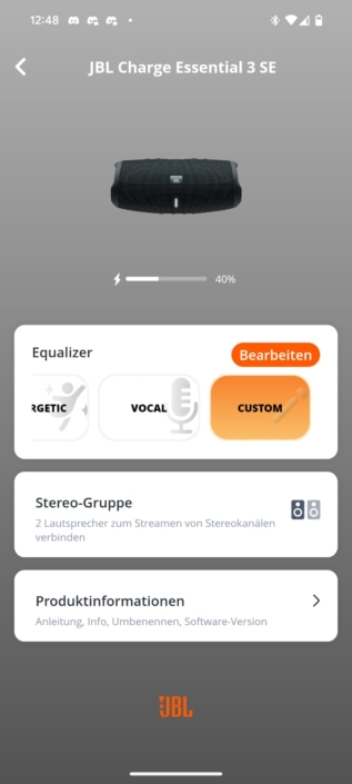 JBL Charge Essential 3 Screenshot