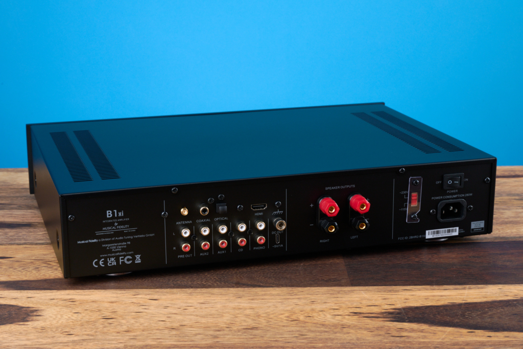 Musical Fidelity B1xi – Anschlüsse Komplettansicht