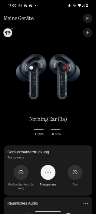 Nothing Ear (3a) – Screenshot