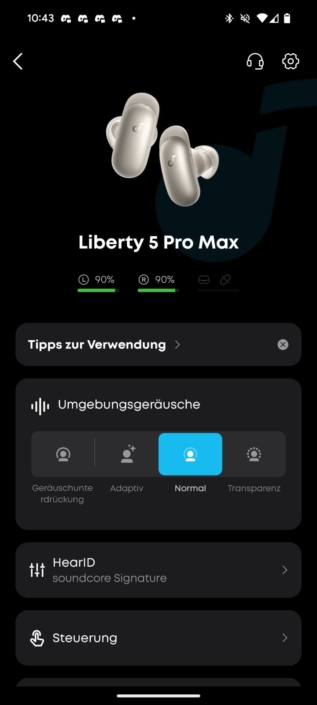 Soundcore Liberty 5 Pro Max – Screenshot