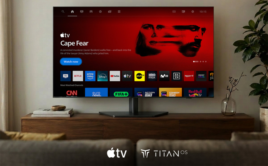 Titan OS bietet mittlerweile auch eine App für Apple TV. | Bild: Titan Operating System SL