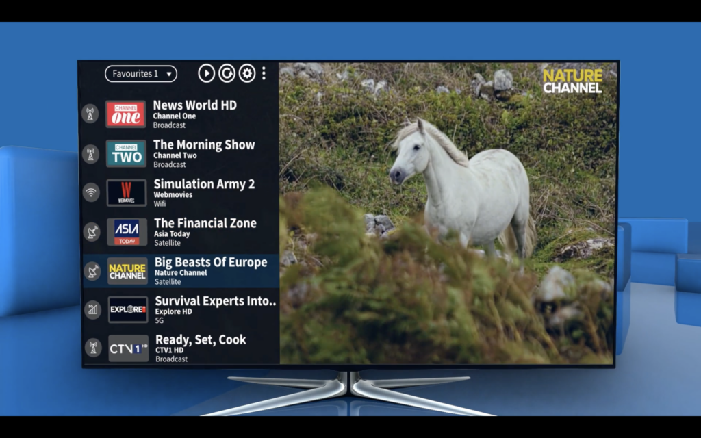 DVB I Senderliste Beispielbild