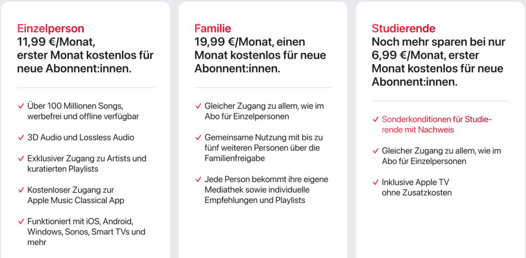 Apple Music wird in Deutschland teurer.