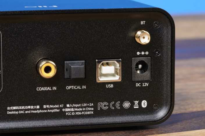 FiiO K7 BT Anschlüsse digital