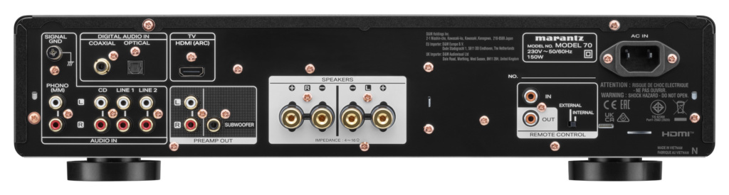 Marantz Model 70 Anschlüsse auf Rückseite