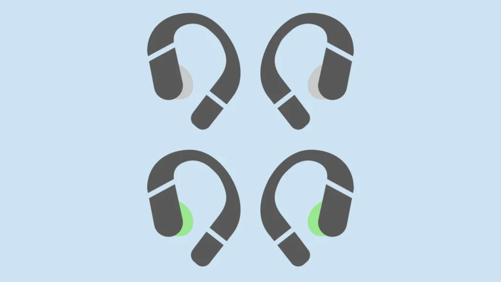 Das grobe Design der Samsung Galaxy Buds für Sport.