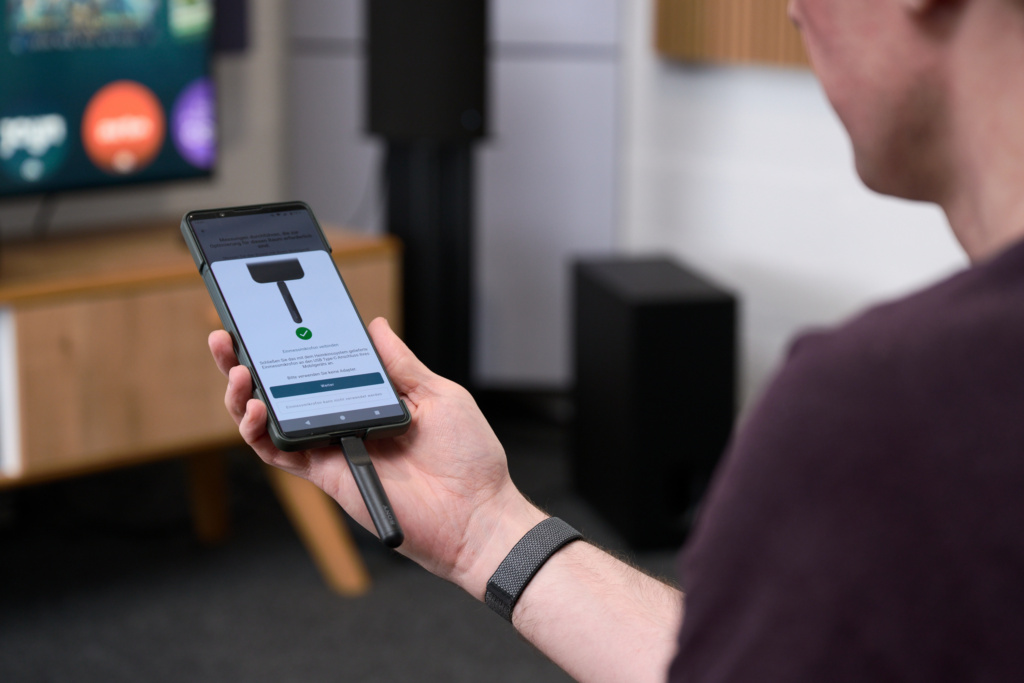 Einmessung per Smartphone und USB-Mikrofon