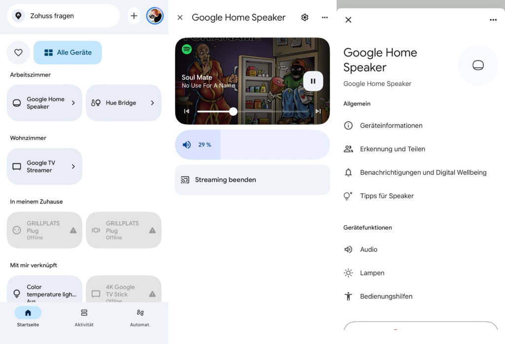 Google Home Speaker Home-App.