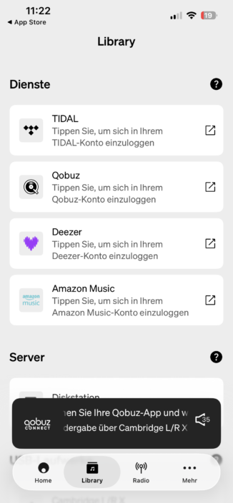 Cambridge Audio L/R X im Test – App