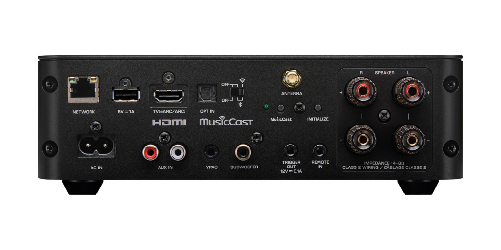 Yamaha WXA-70A Rückseite mit Anschlüssen