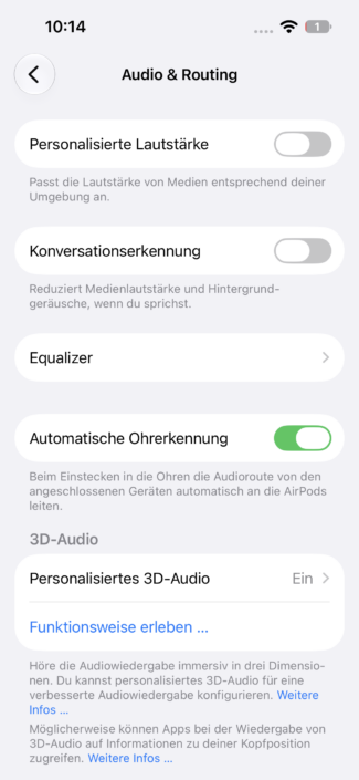 Apple AirPods 5 mit kabellosem Ladecase – Weitere Feature