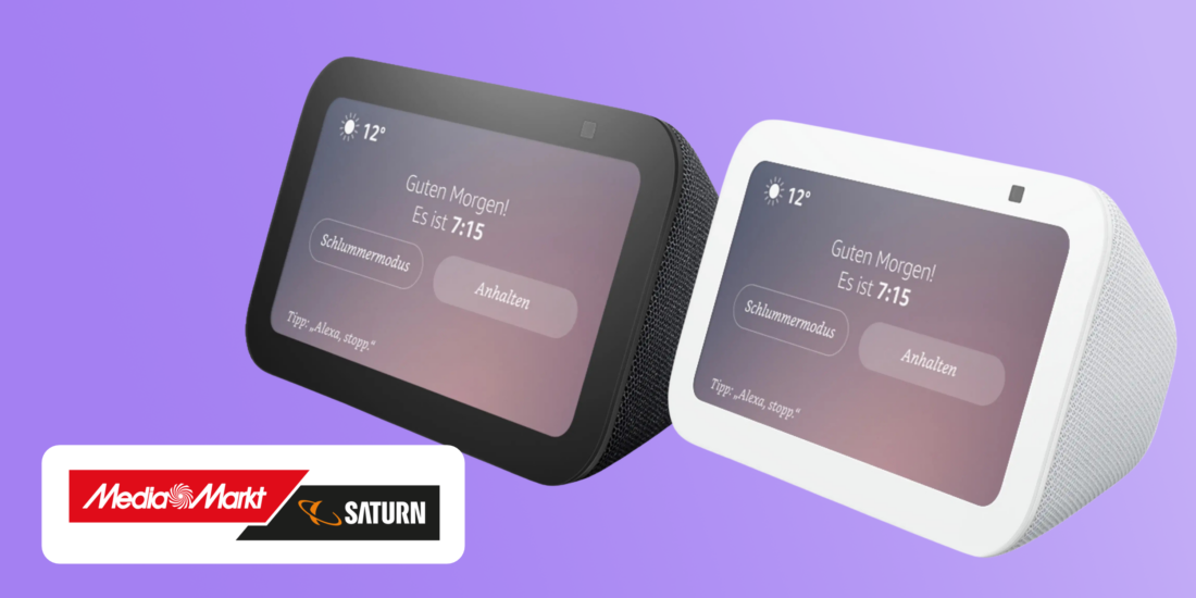 Nur 65 Euro! Amazon Echo Show 5 (Gen. 3) jetzt im Saturn-Deal