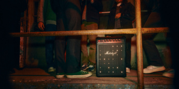 Retro Design Volle Power Marshalls Bromley Speaker heizen ein