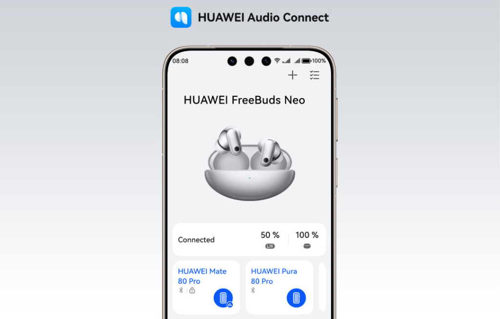 Die Steuerung der FreeBuds Neo erfolgt über die Begleit-App Audio Connect.