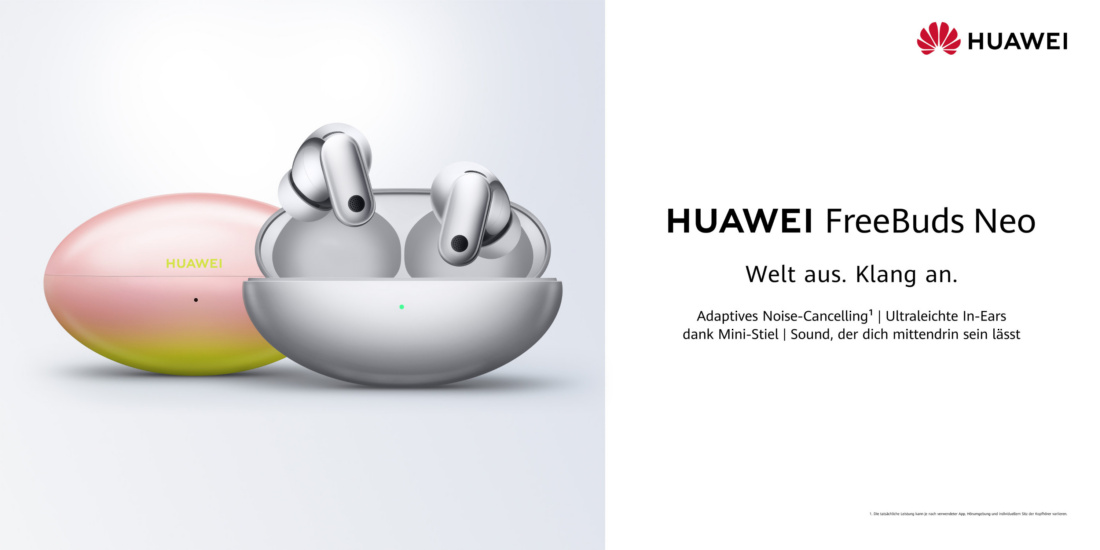 Die Huawei FreeBuds Neo stehen für frische TWS-Earbuds mit Spatial-Sound.