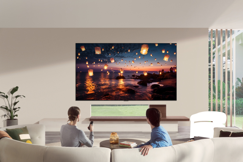 LG OLED G6 im hellen Wohnzimmer