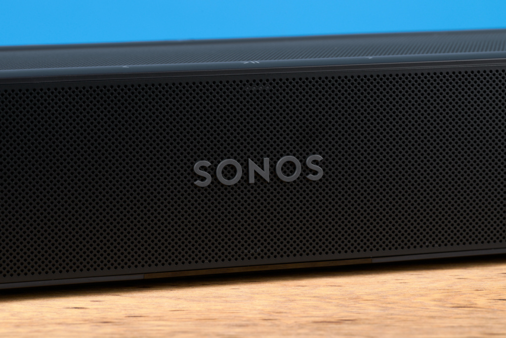 Detailaufnahme Sonos Logo Beam Ultra