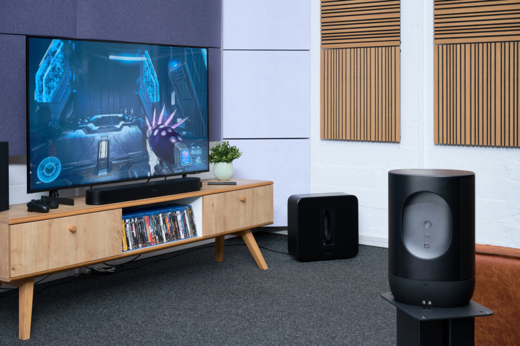 Sonos Beam Ultra im Set mit Sub 4 und zwei Move 2.