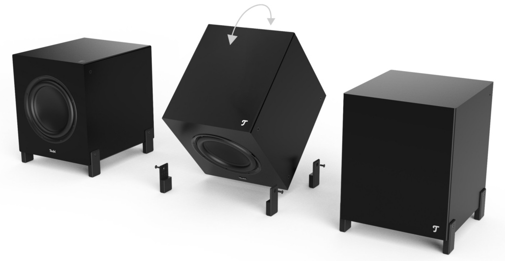 Der Teufel T 10 Mk2 lässt sich im Front- und Downfire-Modus nutzen.