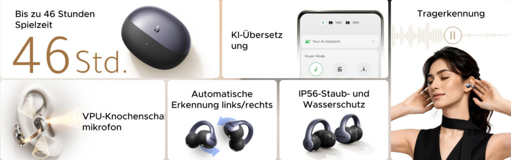 Die Ugreen ClipBuds Pro2 haben zum fairen Preis sehr viel zu bieten.