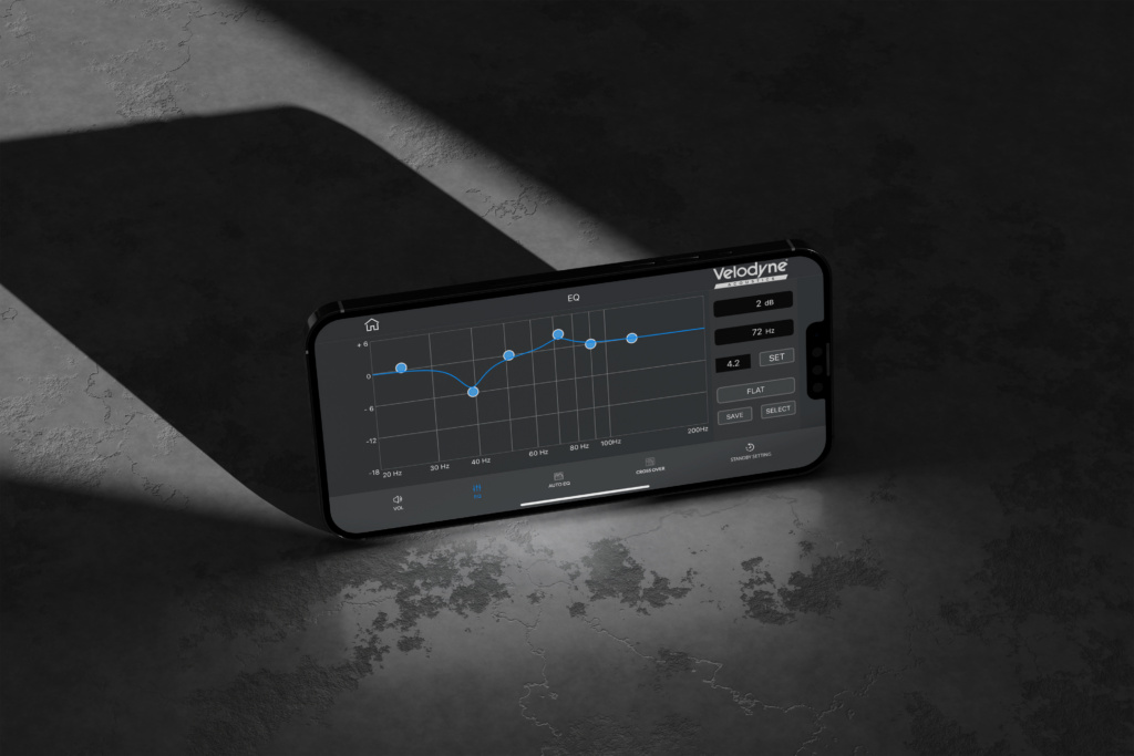 Velodyne Acoustics App mit EQ