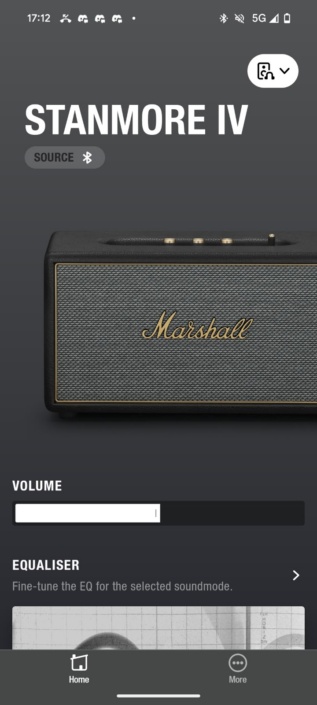 Marshall Stanmore IV – Startmenü