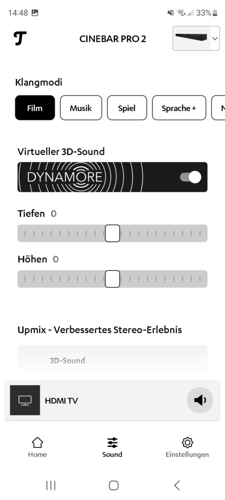 Teufel Home Einstellungen
