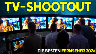 Beim großen HIFI.DE-Shootout bewerten Expertinnen und Experten die besten Fernseher des Jahres 2026.