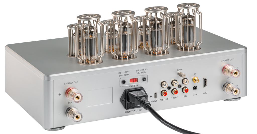 Elac Tube 100 Rückseite mit Anschlüssen