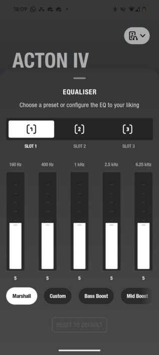 Marshall Acton IV – Equalizer