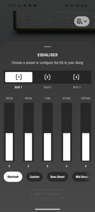 Marshall Stanmore IV – Equalizer