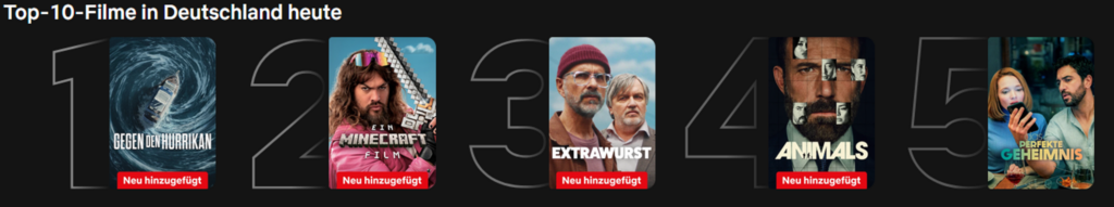 Filme Netflix Charts