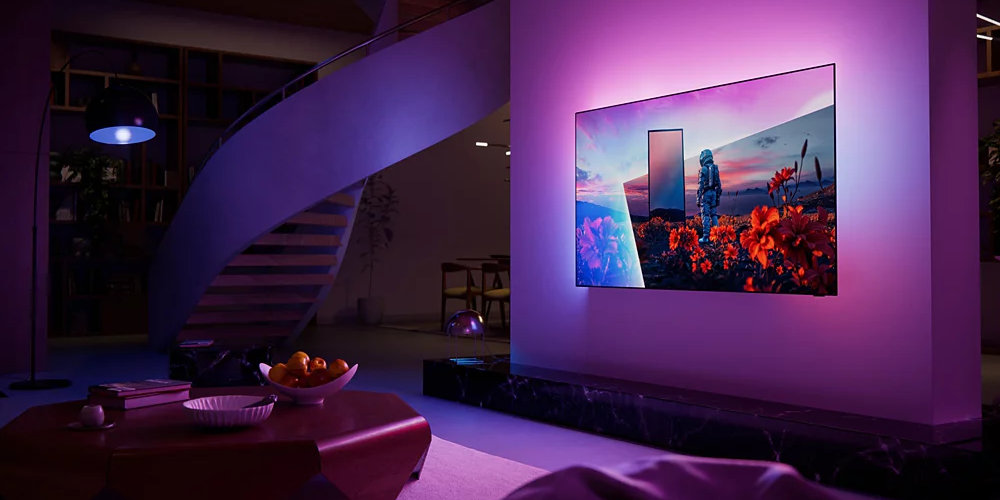 Philips plant seinen ersten OLED-TV mit 83 Zoll, Ambilight und AmbiScape.